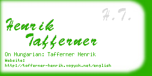 henrik tafferner business card